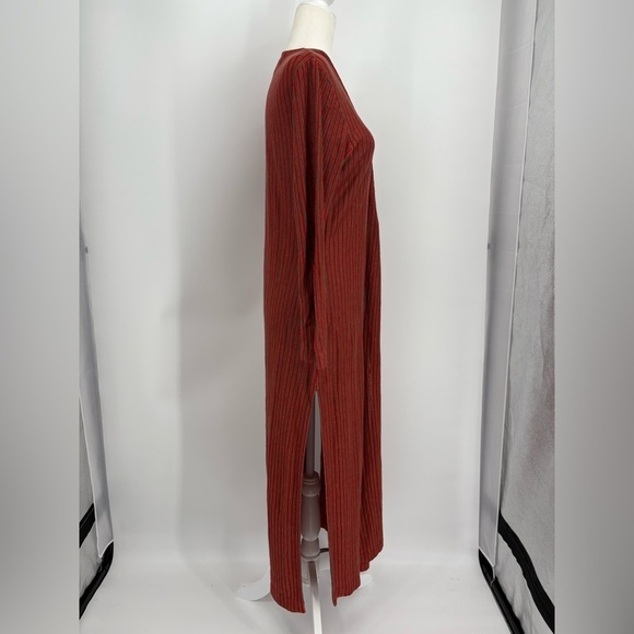 Vintage 90s Ralph Lauren Collection Purple Label Runway Linen Maxi Dress Wrap L - Picture 9 of 16